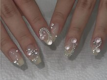 ジェミーネイル エビス(Jemiy nail ebisu)/ビジューチェーンキラキラ