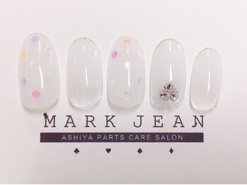 マークジーン 甲南山手(MARK JEAN)/グラデ ホロ ドット ネイル
