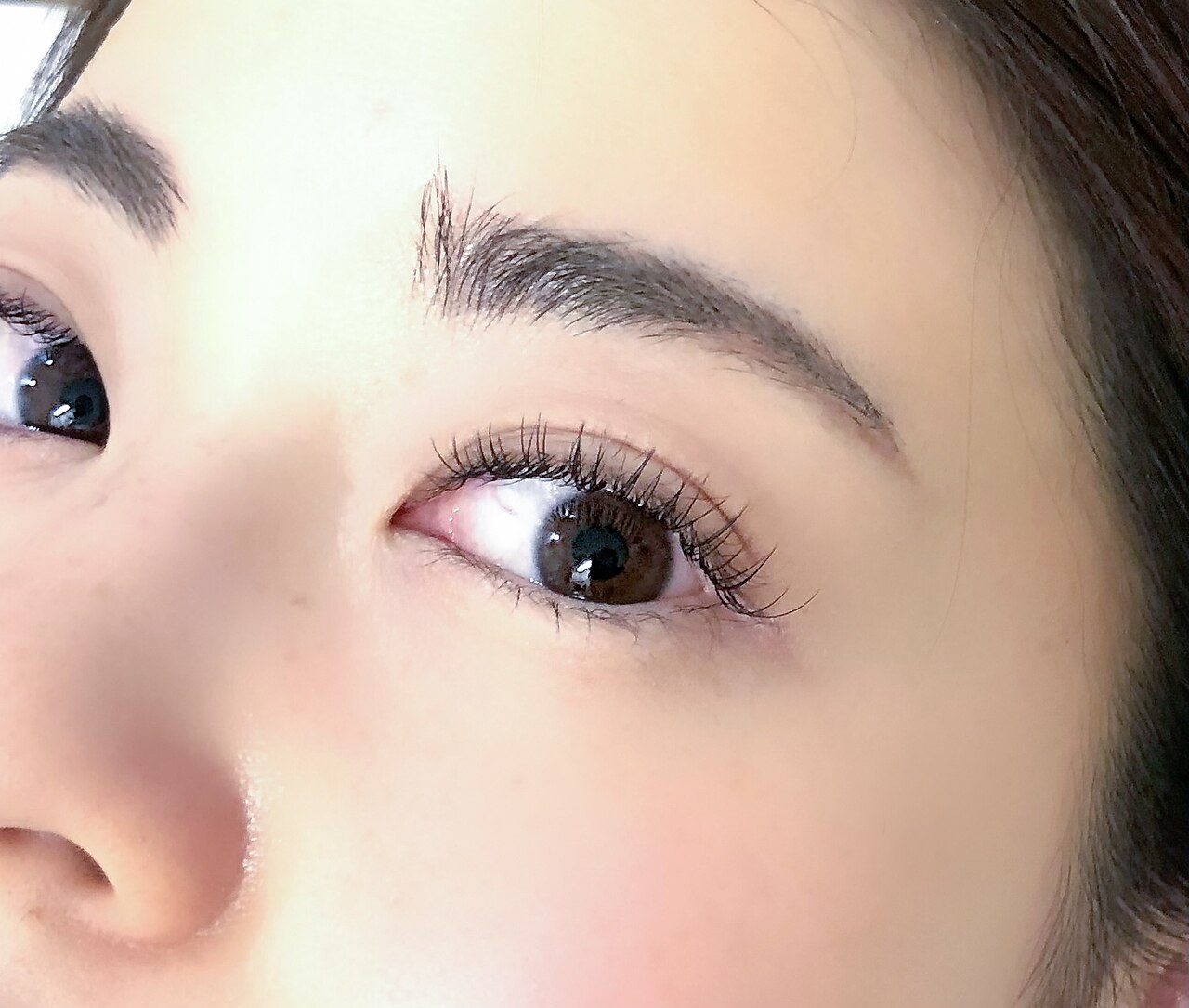 【エクステデビューの方にも♪】ケアブラシ付 最上級毛 ナチュラル80本￥6160