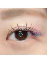 パウル アイデザイン(PAWRU eyedesign)/目尻グラデカラーマツエク