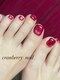 クランベリーネイル 所沢駅前店(cranberry nail)の写真/足元から華やかに♪400色以上のカラーから選べるフットネイル＋フットバス！角質ケア付きコースも◎