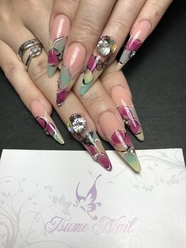 ツメ ネイル(Tsume Nail)/特殊プラン ふんわりフラワー