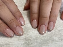 ジュエ ネイルスタジオ(jouer nailstudio.)/ミラーフレンチ