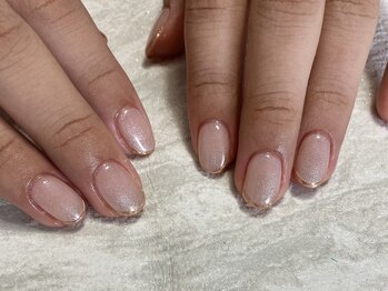 ジュエ ネイルスタジオ(jouer nailstudio.)/ミラーフレンチ