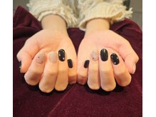 ループスネイルスペース 日吉店(Loops Nail Space)/大人ブラックデザイン