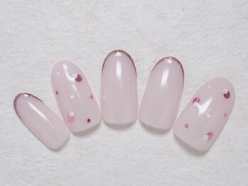 シックネイル(CHIC nail)/ピンクホログラムネイル