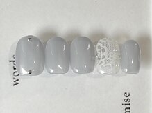 ジェミーネイル エビス(Jemiy nail ebisu)/シンプルレーススタッズ7480yen