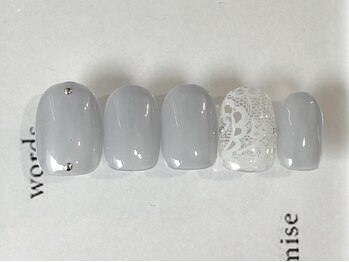 ジェミーネイル エビス(Jemiy nail ebisu)/シンプルレーススタッズ7480yen