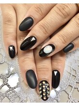 ネイルサロン スマイリー(smily)/マッドブラックネイル