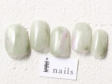 アイネイルズ 渋谷店(I nails)/もやもやグリーン￥4980[渋谷]