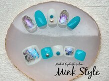 ミンクスタイル 浜松町店/ターコイズネイル
