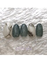 アルティノ ネイル ガーデン(altino nail garden)/海×大理石×サンドジェル