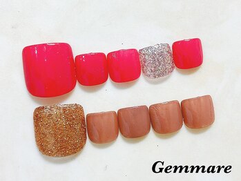 ジェンマーレ 二子玉川店/キラキラフットシンプルデザイン