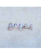 ネイルズ モダ(NAIL'S MODA)/1月の新作1/カフェマーブル