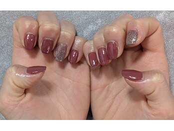 リ イノ ネイル ダツモウ(Re:ino)/大人女子ボルドー♪