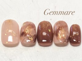 ニュアンス秋のブラウンネイル