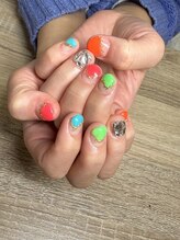 エーナイン イオン一関店/宝石風デザインネイル