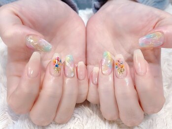 #春#押し花#花見#花束#タイダイ