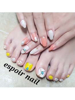 ネイルアンドアイラッシュサロン エスポアール(nail&eyelash salon espoir)/天然石ネイル 75分コース