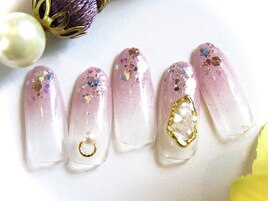 ポイントシェル☆ピンクラメグラ