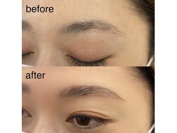 アイプリーム 恵比寿(Eyepreme)/眉毛施術Before&After写真