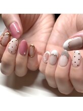 ネイルサロン アテナ(Athena)/持ち込み/スカラップフレンチ