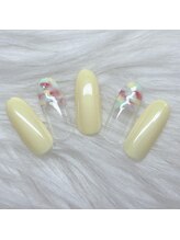 ルフリーク(Le Freak)/★クリアベースの春ネイル★