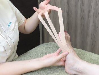 ビオプラス そごう千葉店(bioplus)/独自のテーピング