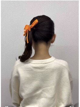 ミカヅキ 赤坂/推し活ヘアサイドポニーテール!