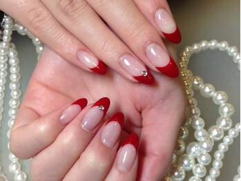 レアレアネイル(Lealeanail)/【パラジェル】ボルドーフレンチ