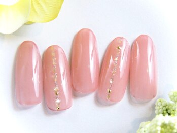 トータルビューティーアンドアズフローラ(Total Beauty & a`s Flora)/上品★シェルラインネイル