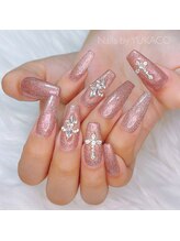 リグネイルスタジオ(Lig nail studio)/ピンクグリッターネイル