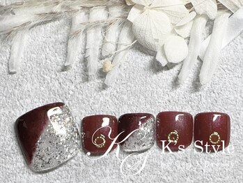 ケーズスタイル バイ キャンアイドレッシー(K's-Style by Can I Dressy)/秋フットネイル(フット定額)