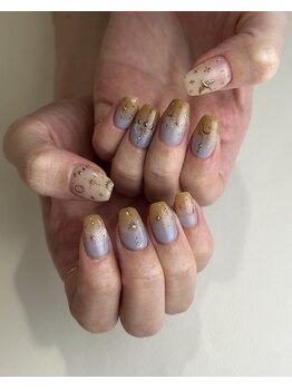 ２色グラデーションネイル