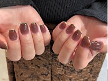 フーネイル(fuunail)の雰囲気（シンプルネイルも色混ぜでお気に入りの色に♪）