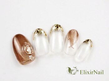 エリクサーネイル 新宿3丁目(Elixir Nail)/定額a シンプル/クーポン使用