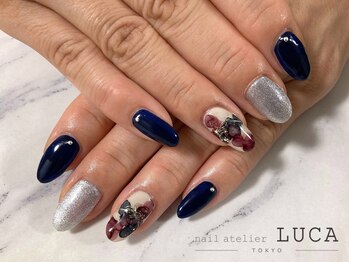 ネイルアトリエルカ(nail atelier LUCA)/R-148 大人上品　インクネイル