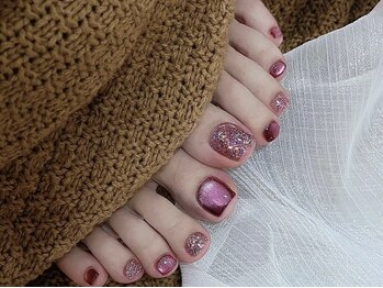 センスネイル 池袋店(Sense Nail)/バイカラー 水光マグネット
