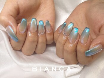 ビアンカ 国分寺店(Bianca)の写真/夏ネイル♪シンプルコースに＋1650円で人気のマグネットネイルも！パラジェル登録店★