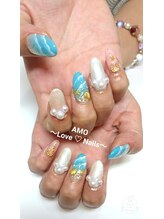 アモ ラブネイルズ(AMO Love nails)/海ネイル
