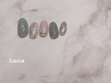 ネイルアンドまつ毛エクステ ルーナ イオン相模原店/定額8900　デザインネイル