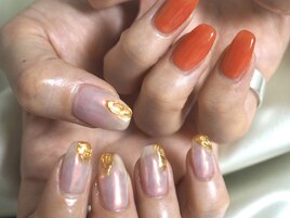 ちぐはぐネイル　夏ネイル2021