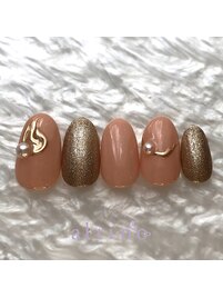 ミラーアート×秋×ゴールド