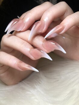 クロスネイル 渋谷店(CROSS nail)の写真/【映えるスカルプなら絶対ココ！】短め～3枚ロングまでOK！自爪の形が気になる/綺麗に伸ばせない方も◎