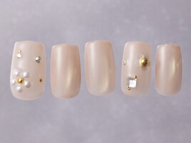 ベージュマグネット花ホロ￥8480