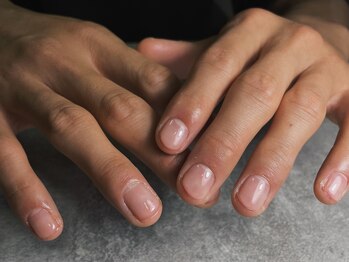 オムネイル 渋谷(HOMME NAIL)/クリアジェル ¥4.400