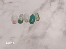 ネイルアンドまつ毛エクステ ルーナ イオン相模原店/定額8900　デザインネイル