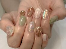 ゴッダスネイル(GODDESS NAIL)/カスタムデザイン4本8140円