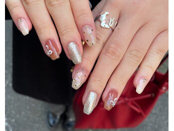 ネイルスミス 高松店(Nailsmith)/brown x ribbon