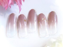 ピンクベージュグラ